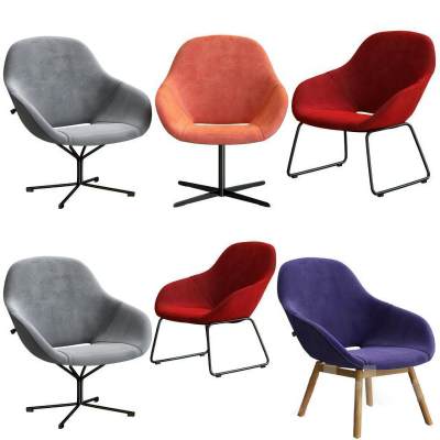 现代休闲椅 皮革椅 布艺椅